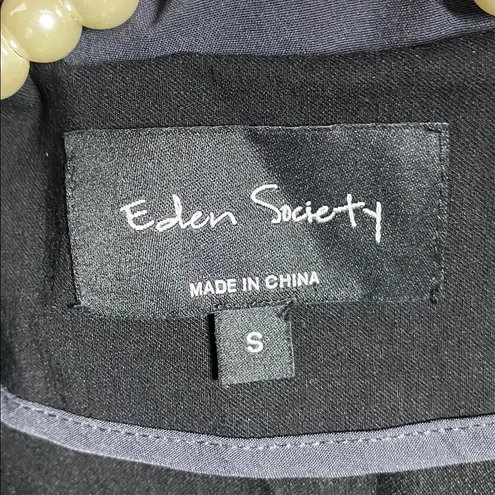 EDEN SOCIETY Holly Contrast Hood Cargo Jacket Black