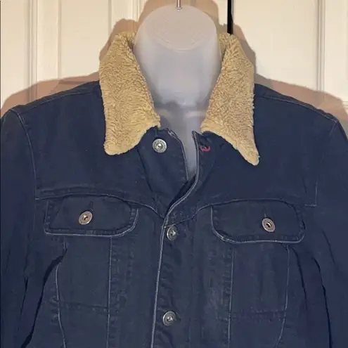 Tommy Hilfiger  Denim Jacket Faux Fur Lining Vintage 1990s Y2K L