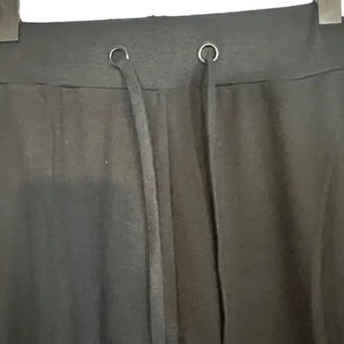 Badgley Mischka Black Original Artwork French Terry Face Logo Jogger Women Sz XL