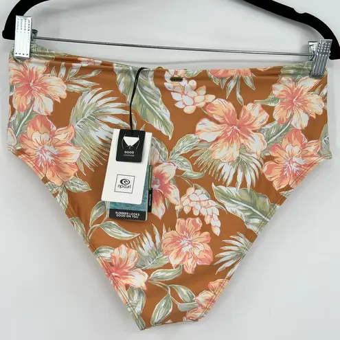 Rip Curl 🆕 NWT  Always Summer High Waist Bikini Bottom Floral Tropical Large