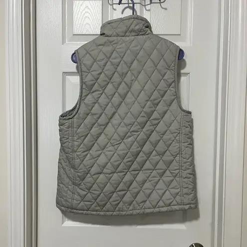 North 15 light gray quilted fleece vest size XL (extra large)