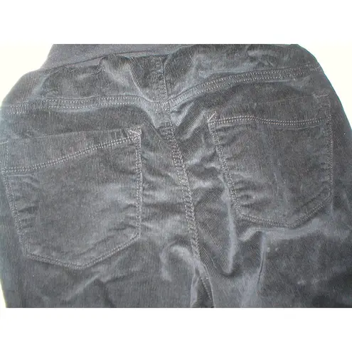 Velvet Tees New Womens Maternity Motherhood Twill Velvet Pants Boot S Black Small Corduroy