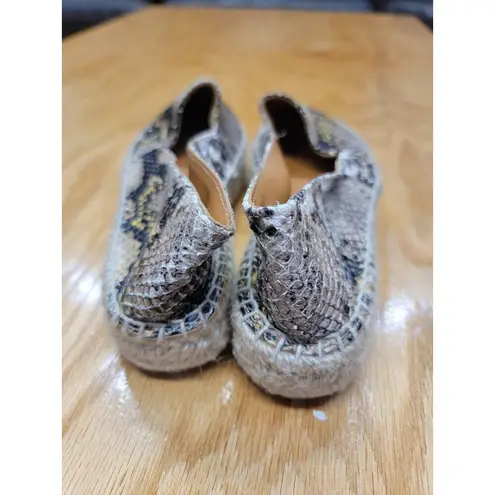 Kurt Geiger Morella Flats Women's 6 Multicolor Leather Slip On Snake Print S10