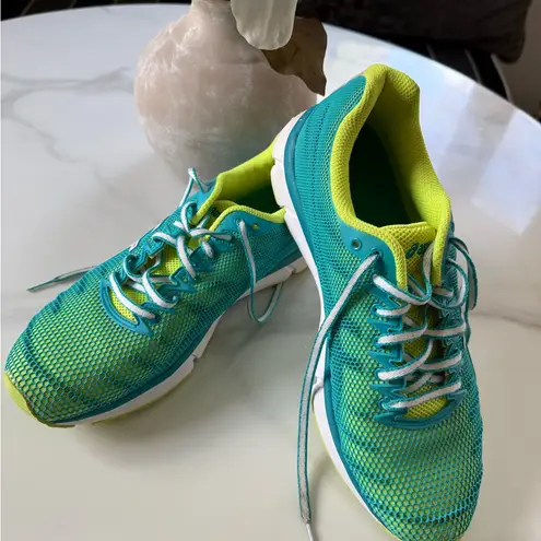 ASICS  Women's Teal and Lime Athletic Shoes