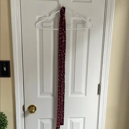 Luxology Burgundy Floral Maxi Dress