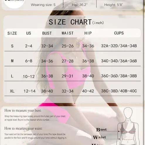 NWT Vibrant Neon Pink High Waisted Bikini Set