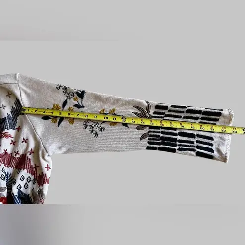 Johnny Was BIYA Women’s 1X Embroidered Kimono Cardigan Floral Boho Open Front