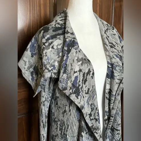 Alberto Makali Women's Gray and Blue Patterned Sweater Size XL - Image 3