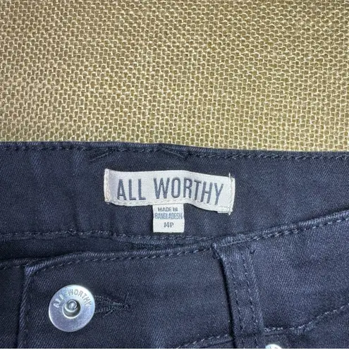 All Worthy by Hunter McGrady Black Flare Women’s Jeans Size 14P
