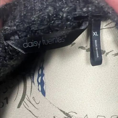 Daisy Fuentes Dark Gray Poncho Sweater