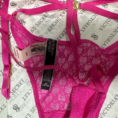 Victoria's Secret  Strappy Logo Garter Belt and Panty