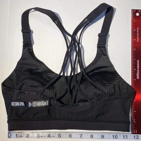 Victoria's Secret  “Lightweight” Sport Bra VS 32C Black, slip-on, Front Adj Strap