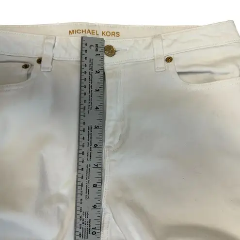 Michael Kors  Ankle Length  Preppy Summer White Jeans Size 8