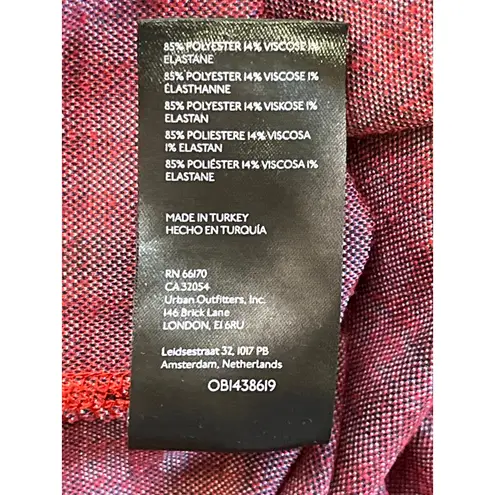 Maeve by Anthropologie Red Blue Plaid Pull On Flare Pants Women’s Size S Trouser