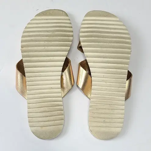 Joie  Leather Rose Gold Sandals Size 7.5