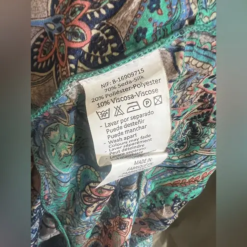 Floral Print Maxi Dress Green Size undefined