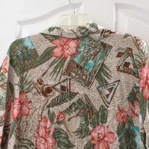 FINAL MARKDOWN Ladies Napa valley tropical looking blouse medium