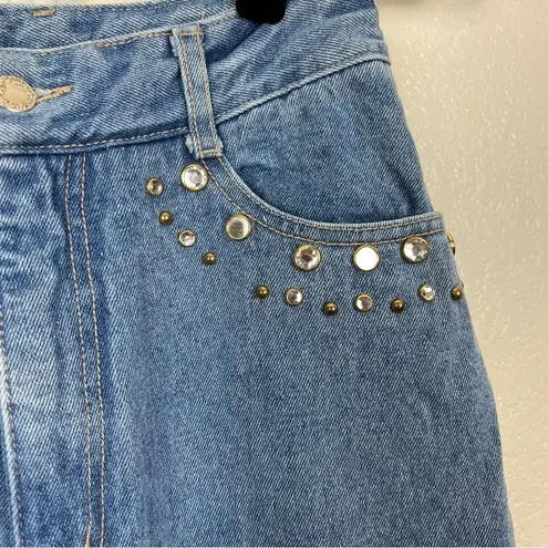 Vintage Blue Tamorah Marie 90's  Jewel Detail Jeans Rigid Denim Size 26