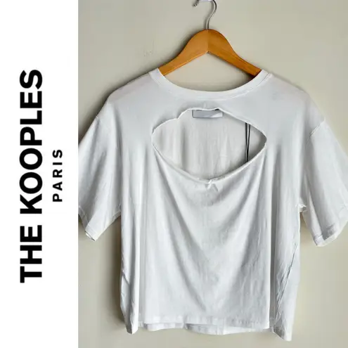 The Kooples X Sport Cotton Open Top Shirt - White Size 2 US Small