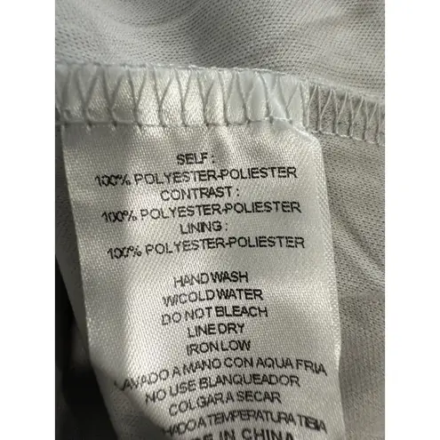 &merci &merci Floral Pom Pom Aline Dress Medium Grey Short Sleeve Mini New