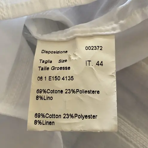 Piazza Sempione White Blouse made in Italy IT 44 S