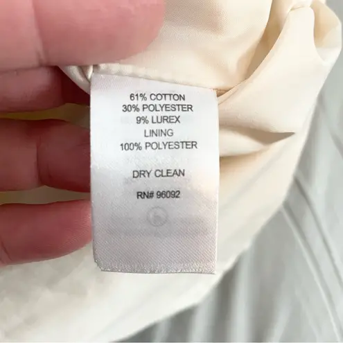 Dalia Womens 6 Gold Textured Sleeveless Dress Tailored Formal Classy Elegant