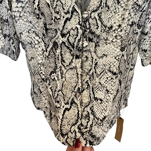 Reformation New  Eliana Top In Snakeskin