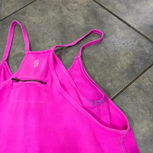 Free People  Movement Hot Shot Mini Dress in Living Magenta Sz M Gym Outdoor