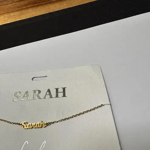 Marina De Buchi Sarah Monogram Name plate Marina Di Buchi Bracelet Adjustable Gold Tone