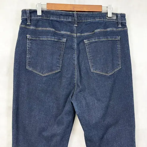 Black Label Cest Toi Womens Skinny Jeans 2XL Dark Wash Stretch High Rise Minimal