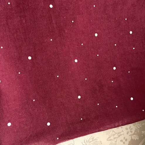 3/$15 Lulla Collection by Bindya 8 Ways Embellished Beaded Scarf in Wine Red