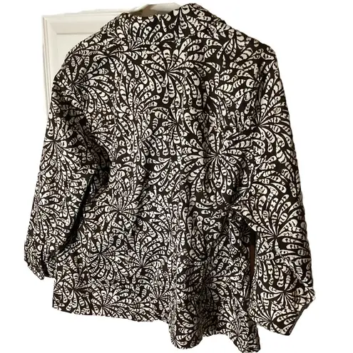 cj banks C.J. Banks Jacket 1X Brown Button Front Pockets Christopher Banks Night Out