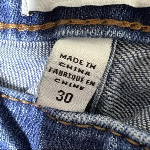 William Rast Ankle Skinny Raw Hem Grommet Jeans