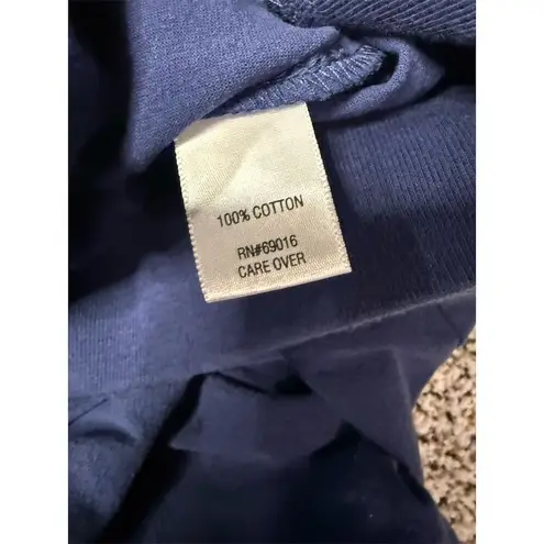 Massini Women's M Blue Cropped Elastic Waist Pants Casual