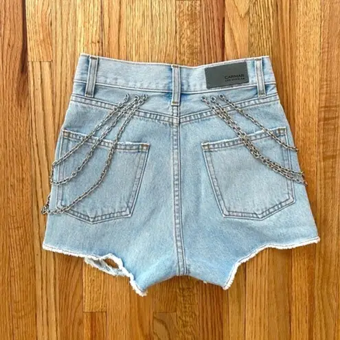 LF ‎ Carmar Cut Out Side Chain Denim Shorts Size 24 New With Tags thumbnail 6