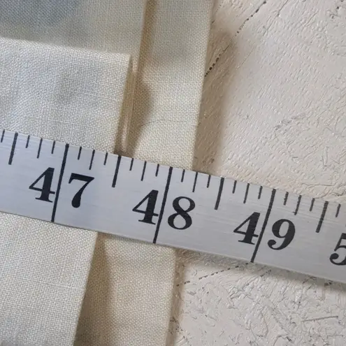 Laura Ashley Vintage Sailor Dress – Cream Linen Cotton Pleated Midi UK10 US6