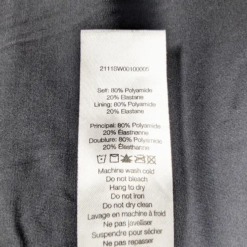 Veronica Beard Aliza Black White Button Front One Piece Swim Bathing Suit Small