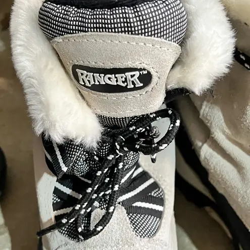 Ranger Black and White Winter Boots Size 9