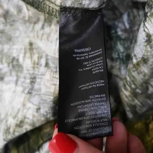 Pilcro Womens 4 Long Sleeve Green Corduroy Shirt Dress