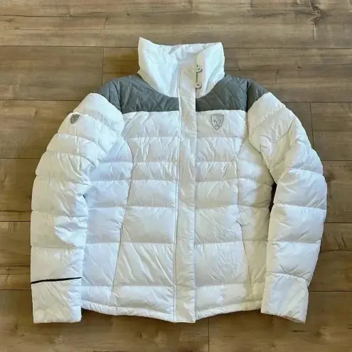 Puma  x Ferrari Down Filled White Puffer Jacket Women’s Sz L