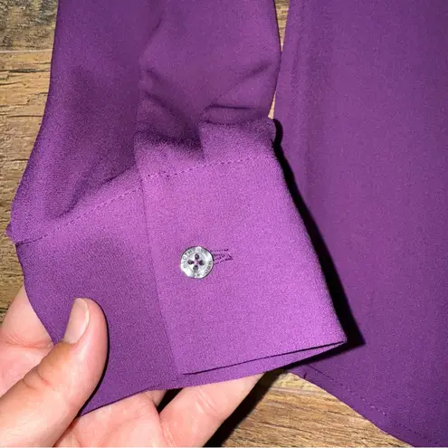 Brooks Brothers Dressy Plum Blouse with Bow