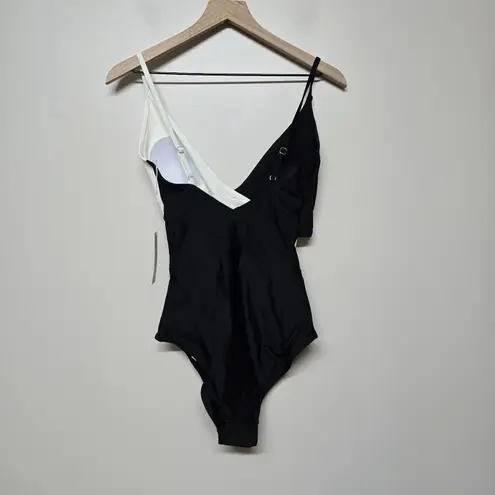 Summersalt NWT Summer Salt Women's Size 4T The Sea Breeze Cutout One-Piece Red Black White