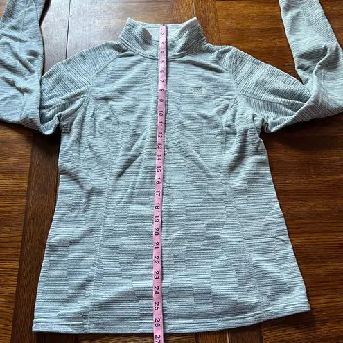 The North Face  Glacier 1/4 Zip Mock Neck Medium Gray Fleece Pullover Jacket - Image 12