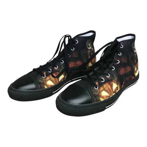 The Nightmare before Christmas high top Jack Skellimgton shoes. SZ. Unisex 10 Black