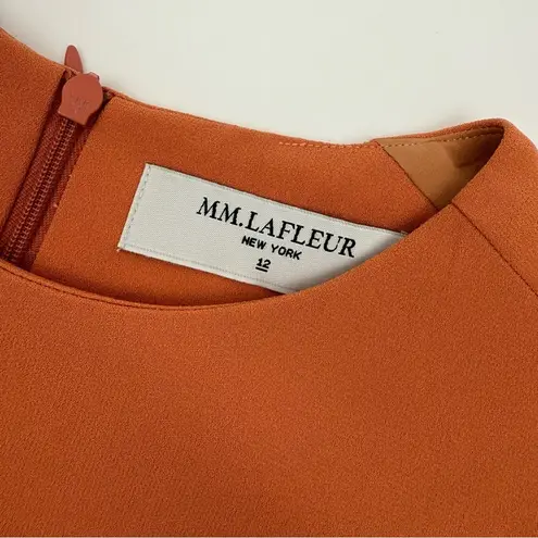 MM.LaFleur The Inez Dress Terracotta Tailored Flare Skirt Office Career