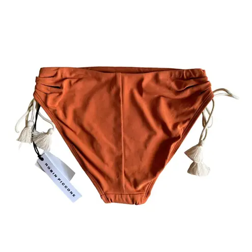Robin Piccone women's Abi burnt orange ecru bikini bottoms size Small NEW $98 - Image 11