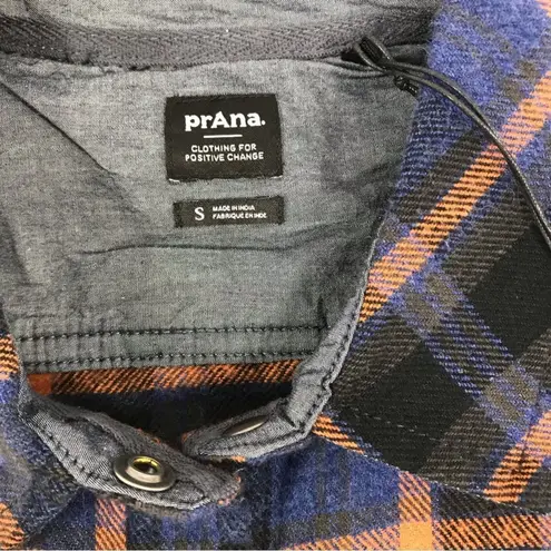 prAna Plaid Shirt Women S Flannel Organic Cowgirl Gorpcore Cottage Western NWT