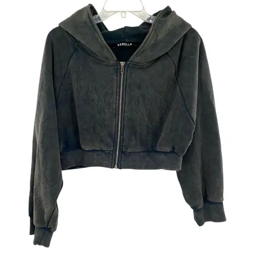 Sorella Vita Sorella Cropped Zip Up Hooded Jacket