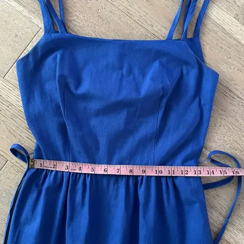 Vintage Malia Strawberry Dress & Bolero Set Blue Cottagecore Retro Pinup