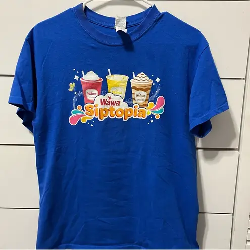 Wawa Siptopia Blue T Shirt Size M